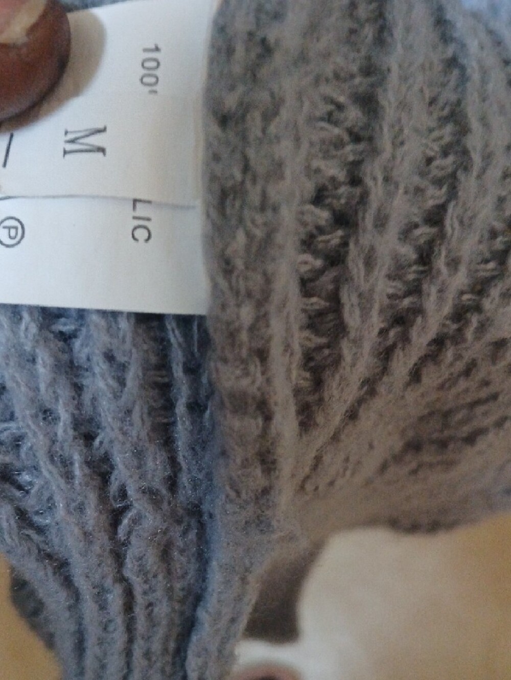 Cozy Ribbed Open-Front Cardigan in Light Gray - Picture 2 of 5